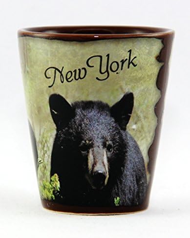 New York Full Wrap Bear Shot Glass