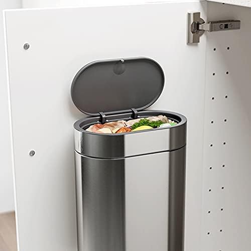 Paifa Kreativna kanta za smeće sa poklopcem kućanski nehrđajući čelik veliki kapacitet usko mjesto kante za smeće kuhinja kupatilo