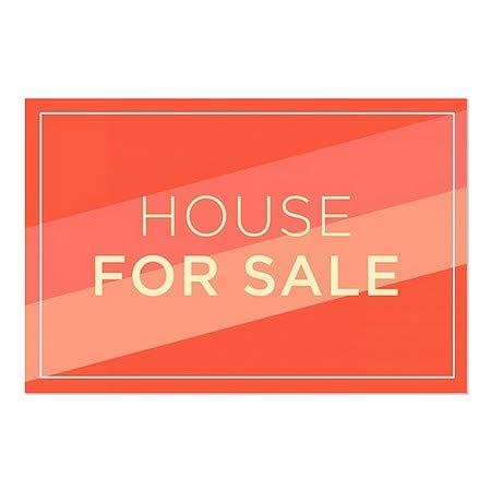 CGsignLab | Kuća na prodaju -Moderna dijagonala prozor Cling | 27 x18