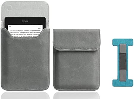 Za Kindle Paperwhite -Za 6,8 inčna vrećica za rukavu - uključuju svijetlo plave ručne kaiševe-sive