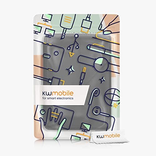 kwmobile Origami futrola kompatibilna sa Kindle-futrolom Ultra Slim Fit PU kožna navlaka sa postoljem-Crna