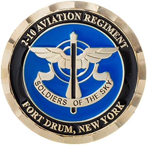 Vojska Sjedinjenih Država SAD 2-10 Vojnici vazduhoplovnih pukovnijih vojnika Sky Fort Drum New York 10. Mountain Division Challenge Coin