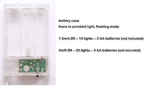 Žičana svjetla na baterije Božić dekorativna 2 komada 4.9 ft 9.8 ft žičana svjetla 10 komada 20 komada svjetla Božićna čarapa od željeza