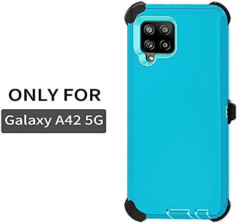 SZFIRSTEY futrola sa kaiš-kopče za kaiš za Galaxy A42 5G kap cijelog tijela hrapavog udarnog prašine Vojno zaštitni čvrsti izdržljiv telefon pokrivač za Samsung A42 5g