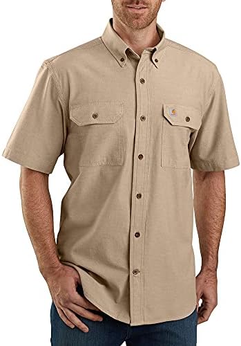 Carhartt Muška labava košulja sa kratkim rukavima srednje kategorije Chambray