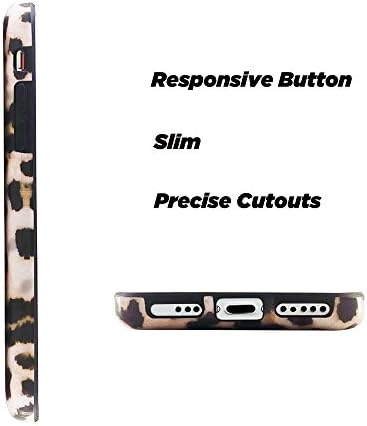 OBBII CASE kompatibilan sa iPhone 12 Pro / 12 zaštitnim divljim leopardom crnim tačkima Slim Soft TPU silikonski udarni poklopac odbojnika kompatibilan iPhone 12 Pro / 12 6.1