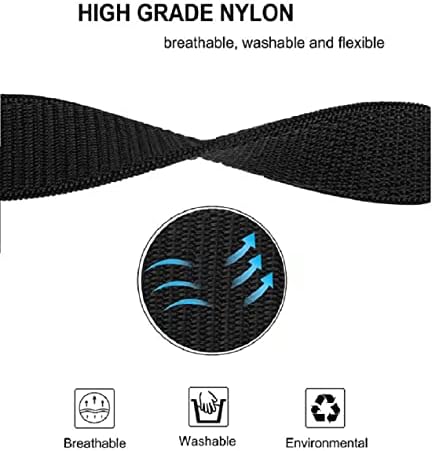 Guo Hook and Loop Quick Dry Garmin traka za sat za Garmin Fenix 6/5, 22mm tkani najlon Ultralaki Sport narukvica za Garmin Fenix 6