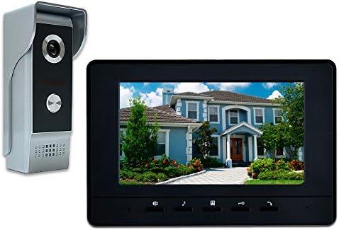 AMOCAM žičani Video interfon sistem, 7-inčni video sistem za vrata na vratima, žičani video portafon HD kompleti kamera Podrška za otključavanje, nadzor, dvosmjerni InterFON za stan u kućnoj kancelariji u Vili