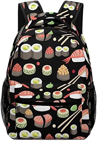 Japanski Sushi Cuisine lagani Casual ruksak Daypack putna torba preko ramena sa džepovima sa strane za muškarce i žene