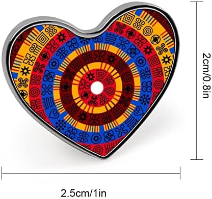 Afrička Adinkra Brošna igla za srce slatka Reverska igla za zanate značka za Kostimografski dodatak
