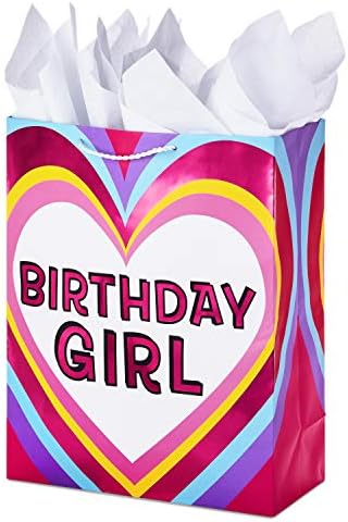 Hallmark 15 & 34; izuzetno velika rođendanski poklon torba sa maramicom za djecu, tinejdžeri i više