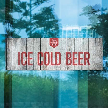 CGsignLab | Ledeno hladno pivo - nainačenim drvetom Cling Cling | 36 x12