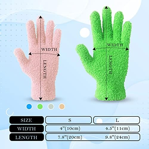 Evridwear rukavice za brisanje prašine od mikrovlakana, 3 para rukavica za čišćenje prašine za biljke, roletne, lampe i mali teško