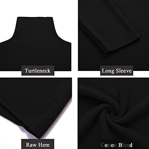 Jaromo Womens Fleece Turtleneck Dugi rukav mekani STRASTI Slim postavljen ispod slojne majice