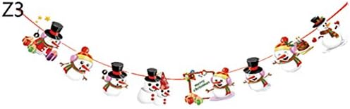 Amosfun božićni baner Sretan božićni ručni ručni zastava Santa Snowman Reindeer poklon kutija ukras za odmor Xmas Party Decoration 5pcs