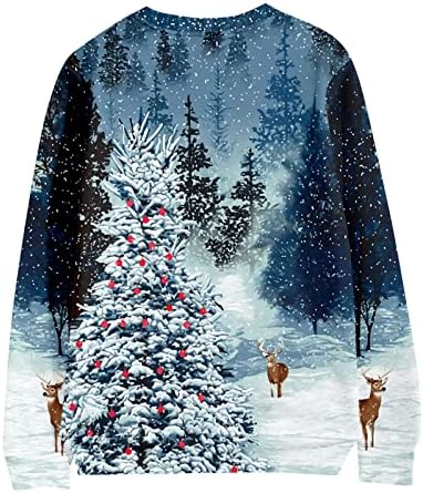 Sretan Božić Shirt ženske i muške Tops zimski Božić štampanje Duks pulover Tops Xmas_Tops