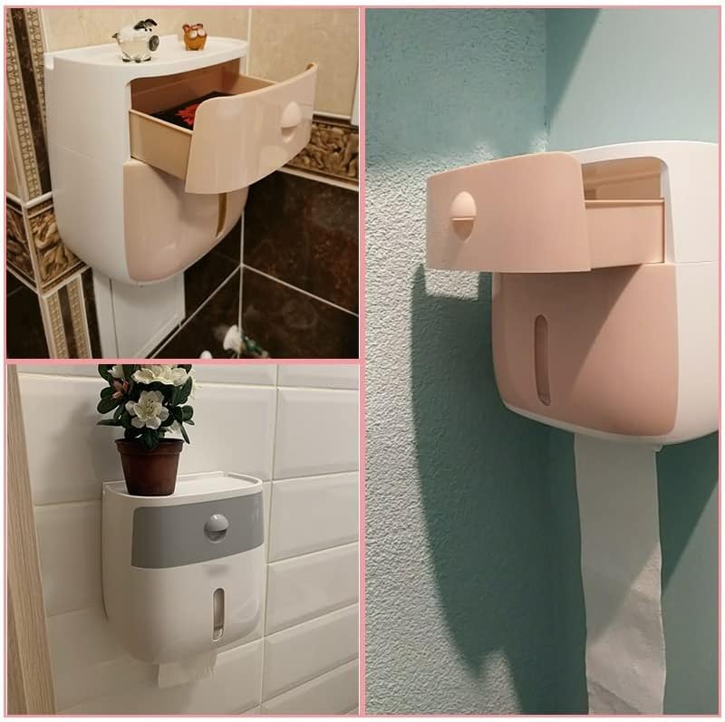 Gooffy toaletni držač za toaletni papir Držač zida montirana za toaletni papir za papir za punjenje papira za pohranu kutija za pohranu