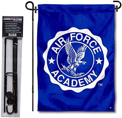 Air Force Fightin Falcons Dvostruki logo Vrtna zastava i držač za stalak za zastavu