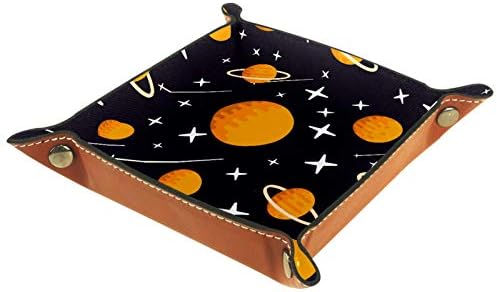 Lyetny svemirski planeti Organizator pladanj za skladištenje play Bedside Caddy Desktop ladica Promjena tipke Novčanik Coin kutija za skladištenje ladice za skladištenje, 20,5x20,5cm
