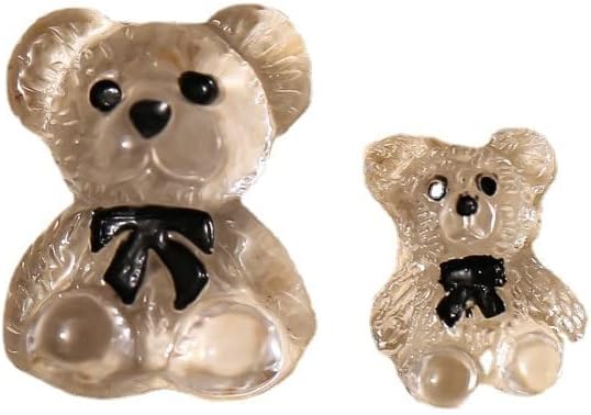 10pcs / lot 3D Kawaii medvjed Nail Art čari Clear Resin Jelly Bears dizajn dekoracije za nokte dodatna oprema potrepštine manikir