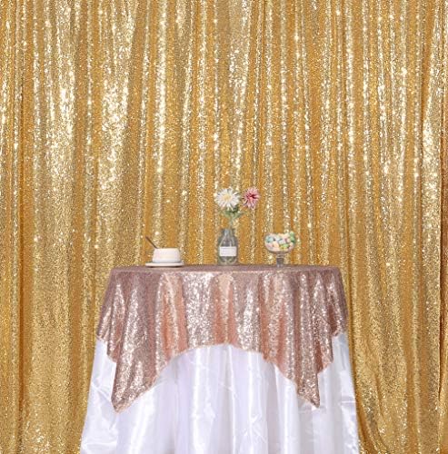 Kvadratna pozadina sa šljokicama 10ft x 10ft Zlatna zavjesa u pozadini vjenčanja dekoracija