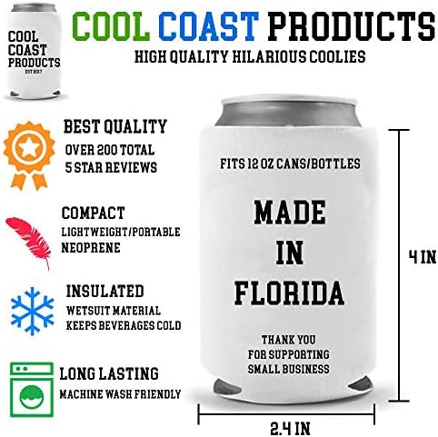 Cool Coast Products - Green Dill Doe Meme Beer Coolie | Funny Parodijski hladnjaci | Pokloni za piće | Gag Party Huggie | Bijeli slon
