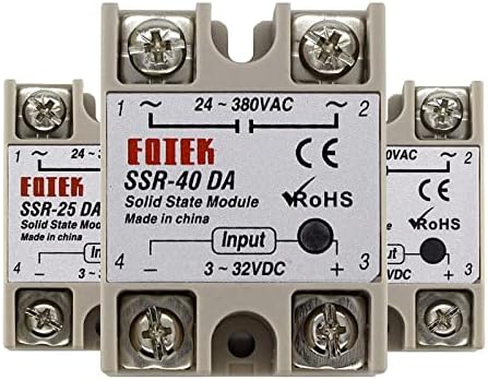 NHOSS SSR-10DA SSR-25DA SSR-40DA 10A 25A 40A Slijedeni relejni modul 3-32V INPUT DC 24-380V AC izlaz