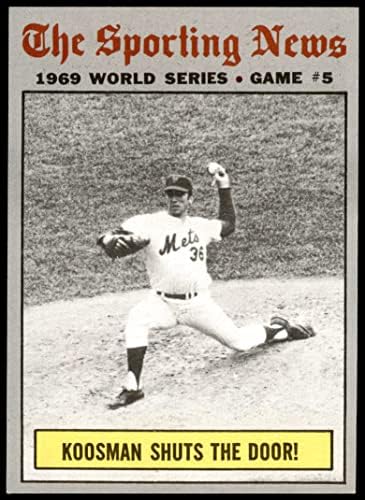 1970. 139 1969 Svjetska serija - igra # 5 - Koosman zatvara vrata Jerry Koosman New York / Baltimore Mets / Orioles Nm Mets / Orioles