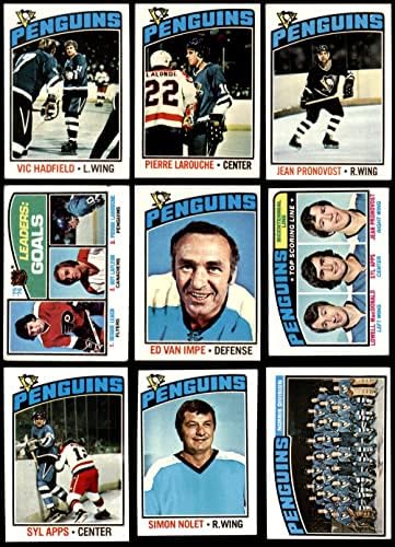 1976-77 Topps Pittsburgh Penguins u blizini Team Set Pittsburgh Penguins VG / Ex + Penguins
