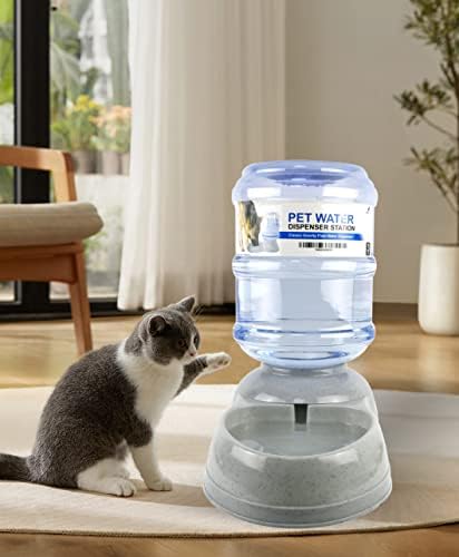 Automatski dozator vode za kućne ljubimce / 1 I 3 galona dozator vode za mačke i dozator hrane za mačke, H20, bez BPA, mala i velika