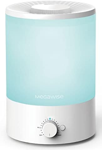 MegaWise 3.5 L do 40 sati anti-curenje Top Fill Cool Mist ovlaživači za spavaću sobu, ultrazvučni isparivač vazduha za bebe, šareno
