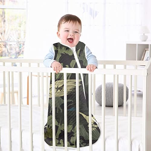 VVFelixl vreća za spavanje za novorođene bebe - kamuflaža Dino uzorak bebable pokrivač - vrećicu za spavanje za spavanje za novorođenčad - spavanje za dijete 12-24 mjeseca