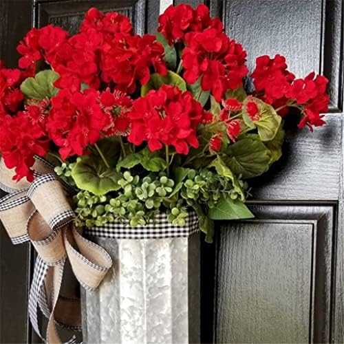 TJLSS opružni vijenac umjetni crveni cvijet Garland viseći ukras natkriveni zidni ukrasi viseći cvjetni kovčeg vijenca