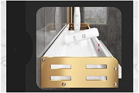 Haidinb tuš za skladišni nosač kupaonica bijela zlatna police nosača šampona za spremanje prostora za skladištenje kuhinje