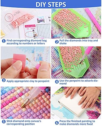 DIY 3D dijamantni slikanje slika slikama po broju kompleti Retro Wood Carter Cross Stitch Crystal Rhinestone veznje slike Slike umjetnosti