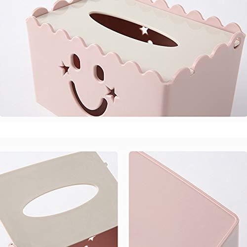 kutija tkiva Creative Smiley lica tkiva za lice, kućna desktop plastična kutija za tkivo, stolić za kavu Creative Dnevna soba salveta papir kutija za kućna dekoracija