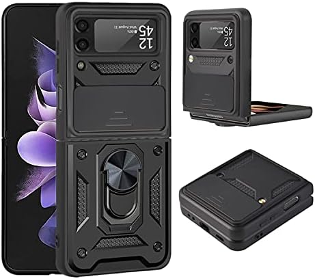 Xbs futrola za telefon kompatibilna sa Samsung Galaxy Z Flip 3 futrolom, vojni oklop poklopac kamere otporan na udarce Branik zaštitni