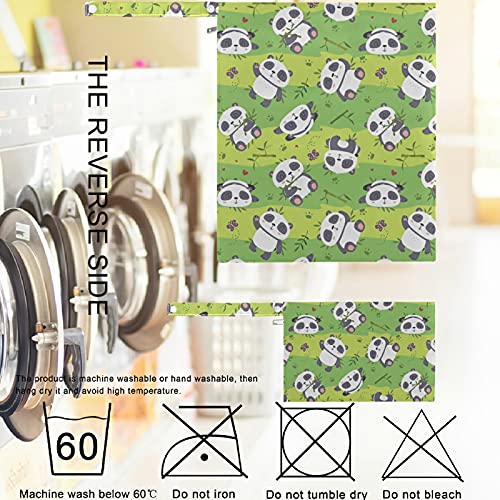 Visesunny Panda Bamboo Green Stripe 2pcs mokra torba sa džepovima sa zatvaračima koji se može zamijeniti soba za nemogućna pelena