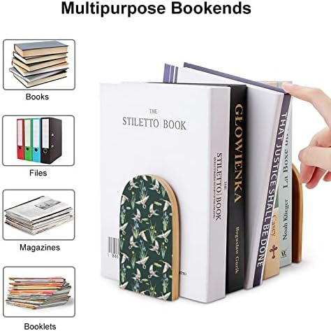 Akvarelne patke Bookends dekorativni Print drveni završava knjiga za pakovanje Police od 1 para