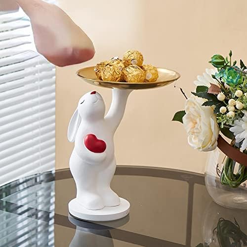 Na ključu za skladištenje modernog jednostavnog dekoracija dnevnog boravka Desktop čaj Stol kreativni ukras Namjeni kućni dekoracija Red Heart zečja ladica