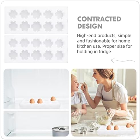 Luxshiny Organizator kuhinjskih ormarića 2 kompleta kutija za jaja prazna držača pilećih jaja čuvanje jaja od pileće patke ili kartona