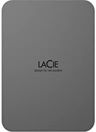 LaCie mobilni disk Secure STLR4000400 4 TB prijenosni tvrdi disk-Vanjski-prostor siva