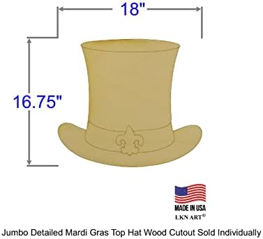 Nedovršeni detaljni Mardi Gras cilindar izrez za drvo dostupan u različitim veličinama i debljinama )