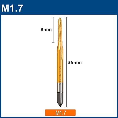 Vijak Dodirnička bušilica Titanium Opremljeni utikač Dodirni M1-M1.8 Ručni alati Metrički navojni navojni suvilice za bušenje 1pcs