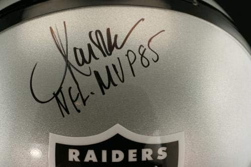 Marcus Allen potpisao ugovor za Los Angeles Raiders F / S Helmet + NFL MVP PSA / DNA autographed-autographed NFL Helmets