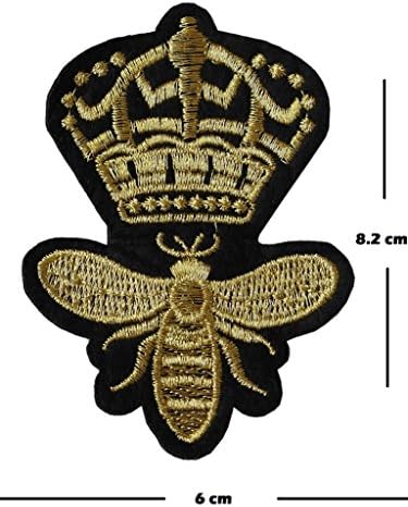Inking House Set od 5 x kraljice pčelinje vez zakrpa zakrpa glačalo ili šivati ​​na vezeni motiv kraljevske prijenosne aplikacije