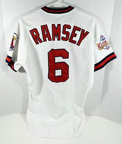 1989 Kalifornija Angels Mike Ramsey # 6 Igra Polovni bijeli dres Sve zvijezde P 996 - Igra Polovni MLB dresovi