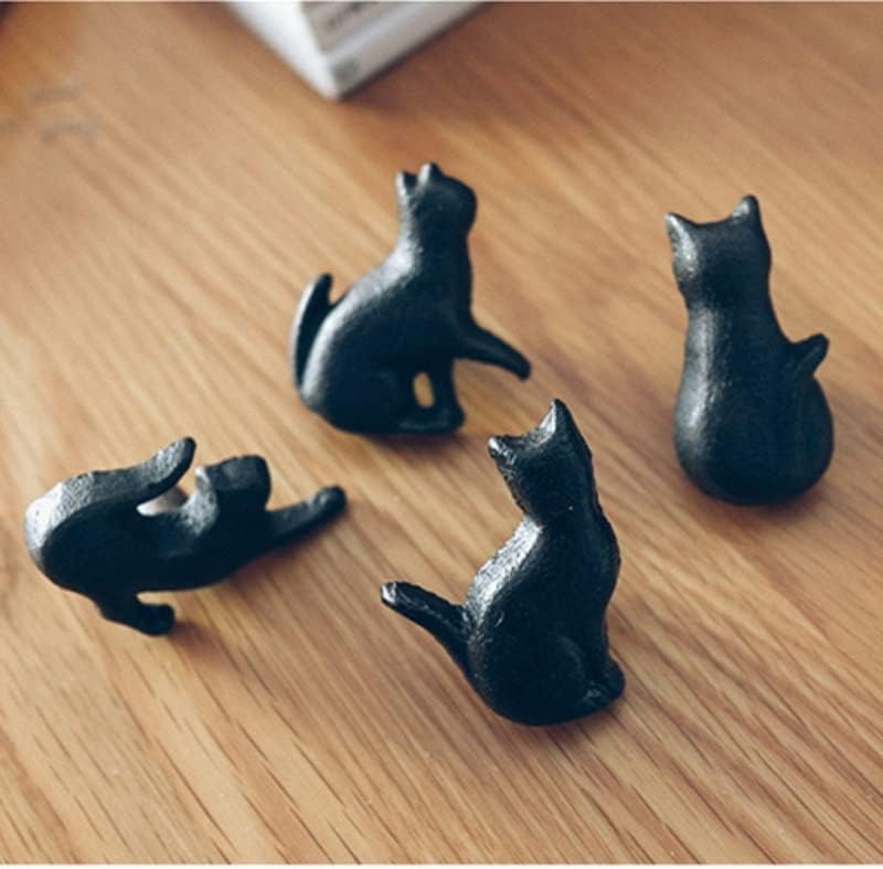Kreativni ukrasni namještaj Hardverska ladica za ladicu ormara za ručak od livenog gvožđa Matte Crna mačka gumb -