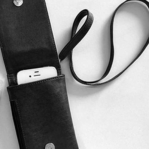 Kombinacija životinjskih crtanih filmova uzorak telefon novčanik torbica viseći mobilni torbica crnog džepa