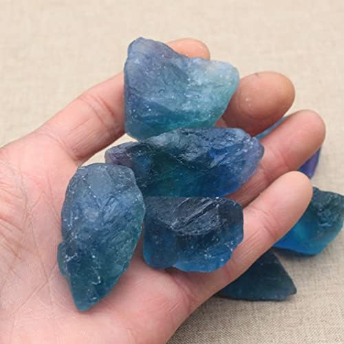 Nobrim 1pc zaseljenje kristala plavi fluorit kristalni kamen zacjeljivanje kućnog dekora mineralni uzorci vrtni saksijalni ukras